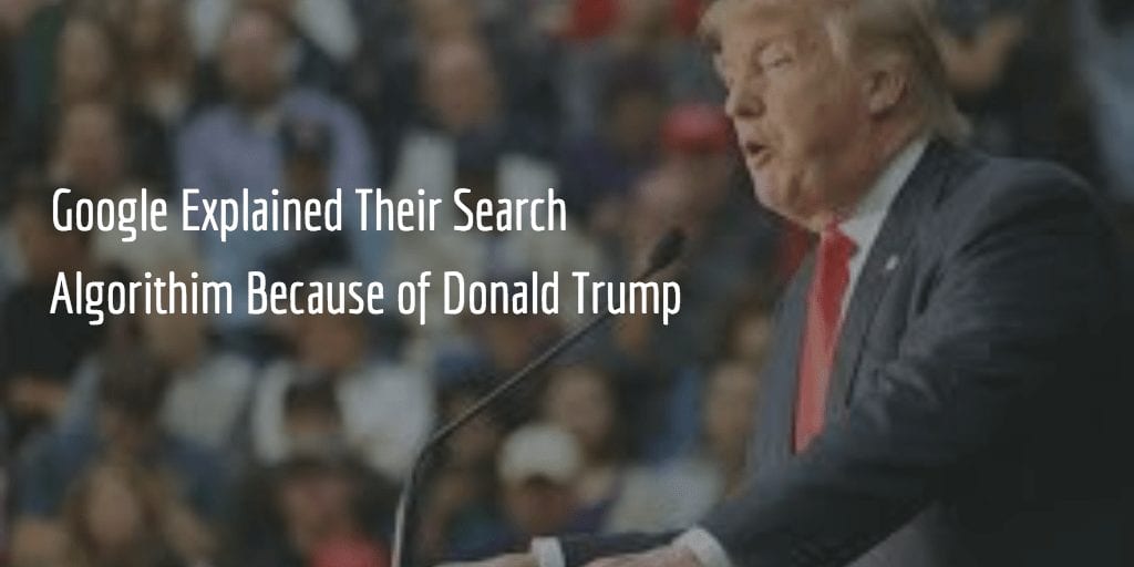 Google Search and Donald Trump
