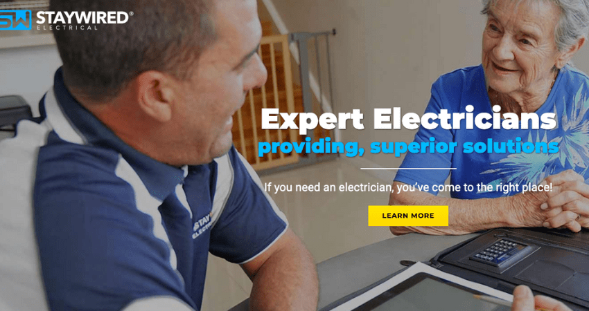 Stay Wired - Electrician Website Design Ideas We Like