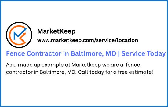 SEO Company for Fence Contractor | SERP Result for Fence Contractors