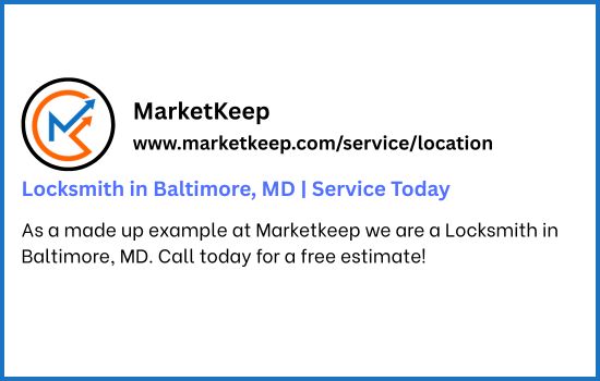 SERP Result for Locksmiths | SEO Company for Locksmiths