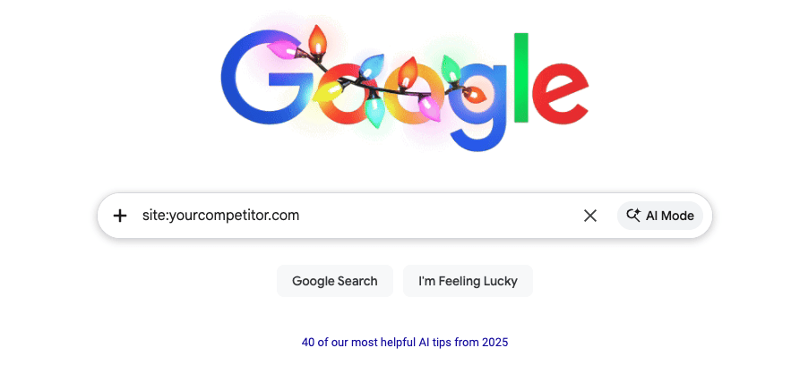 Site Colon Prompt | Marketkeep Site Colon Prompt for Keyword Research