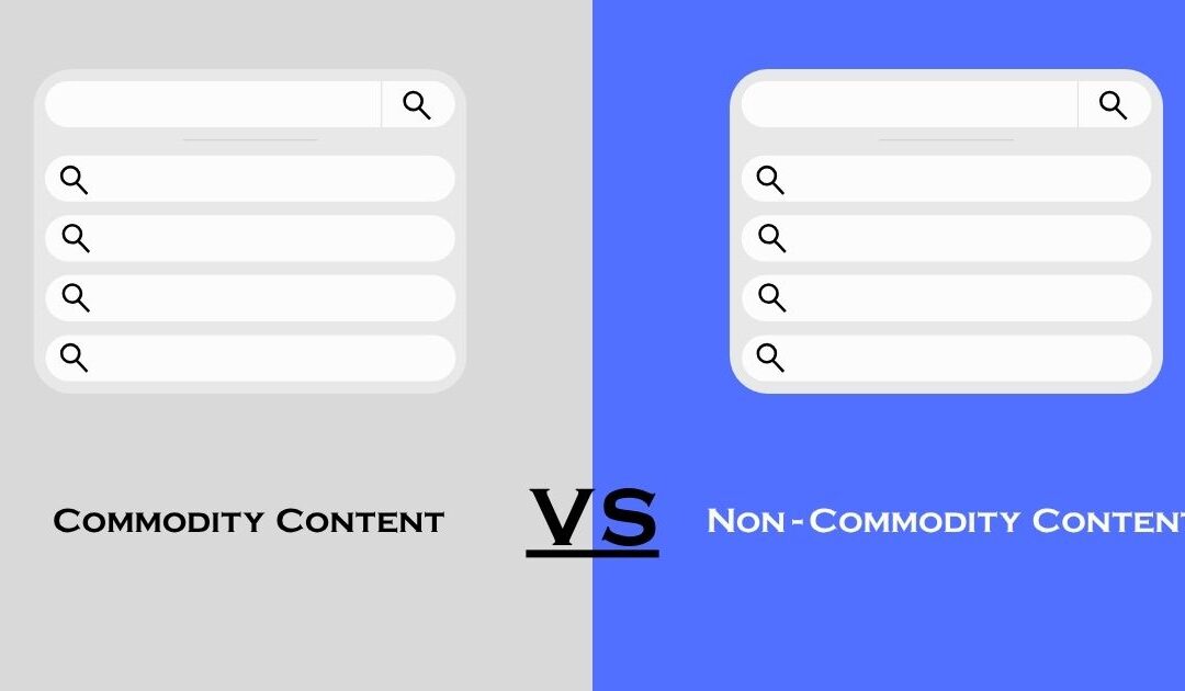 Non-Commodity Content for Small Business Websites